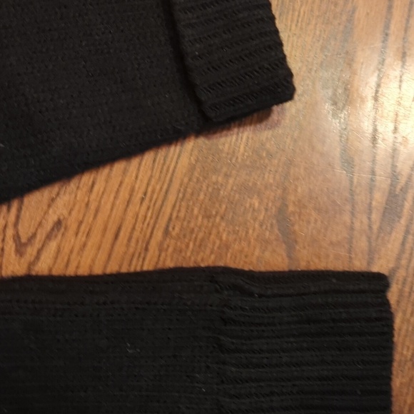 Banana Republic Alpaca/Merino Wool Italian Yarn Sweater Fair Isle Black/Gray S - Picture 4 of 9